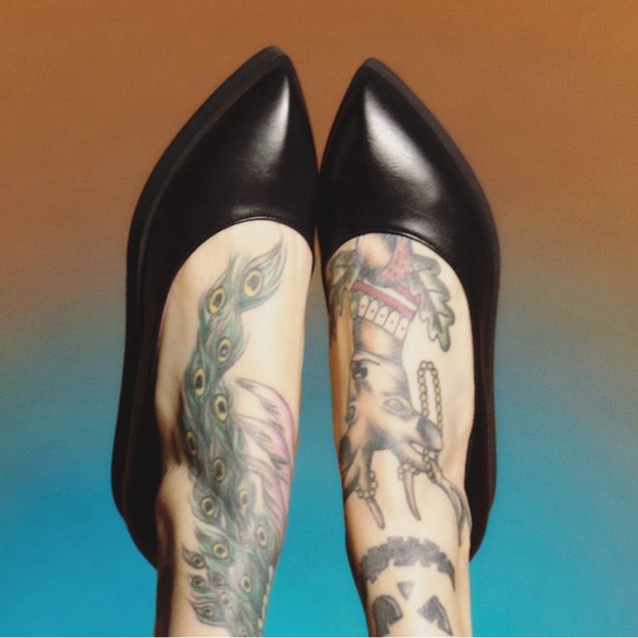 Von D Roxy Ballerina Flats- Vegan Goth - Picture 9 of 10